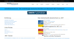 Desktop Screenshot of dotnetframework.de